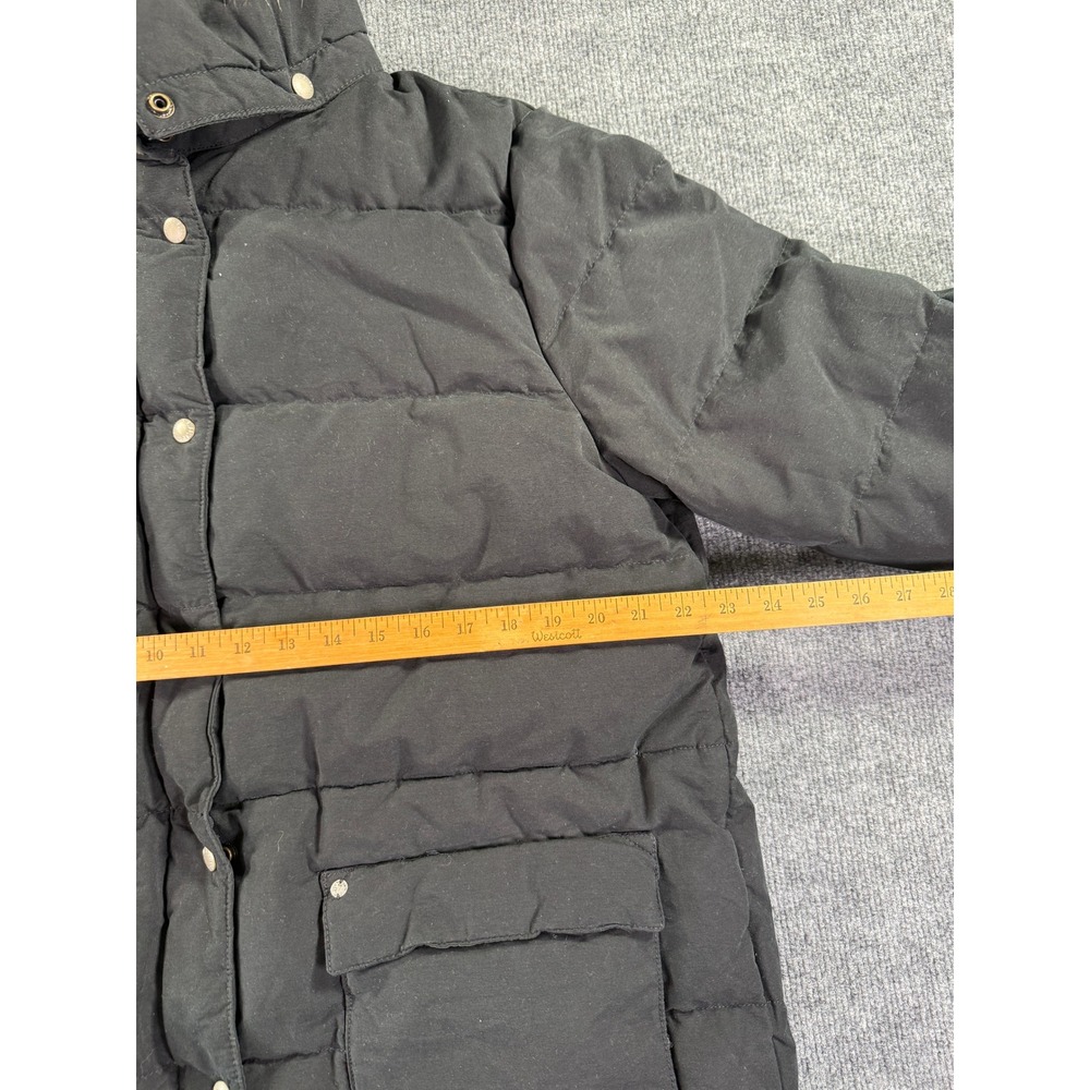 Denim & Supply Ralph Lauren Puffer Parka Jacket Womens XL Black Hooded Faux Fur - Picture 7 of 14